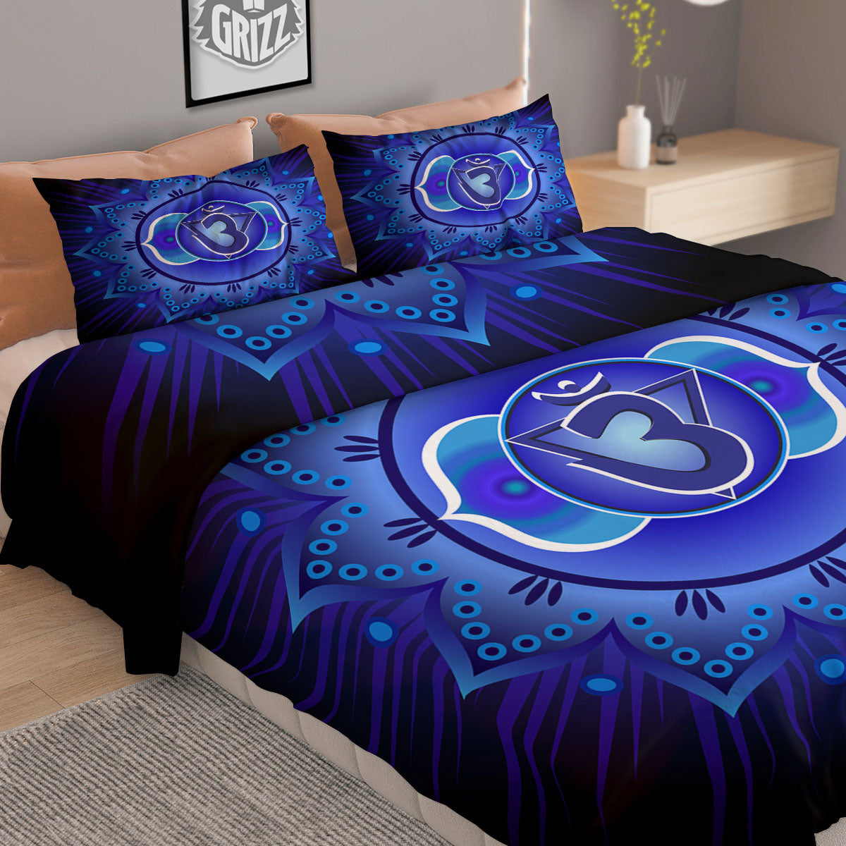 Symbol Ajna Chakra Print Duvet Cover Bedding Set