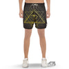 Symbol All Seeing Eye Print Men's Gym Shorts-grizzshop