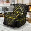 Symbol All Seeing Eye Print Recliner Slipcover-grizzshop