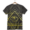 Symbol All Seeing Eye Print T-Shirt-grizzshop