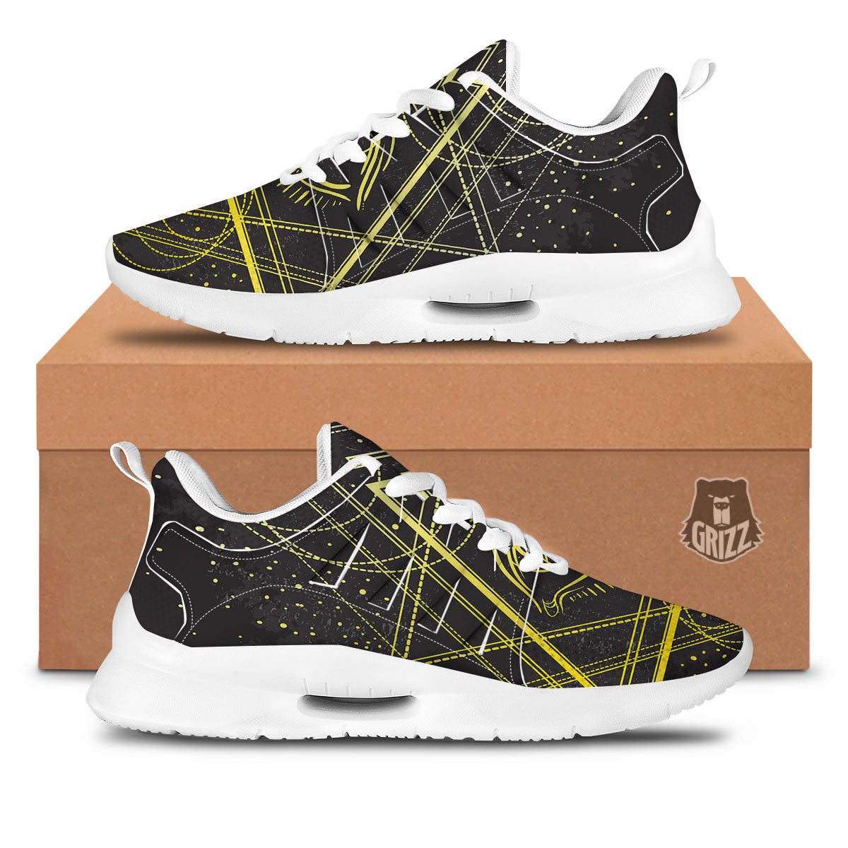 Symbol All Seeing Eye Print Tennis Shoes-grizzshop