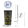 Symbol All Seeing Eye Print Tumbler-grizzshop