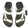 Symbol All Seeing Eye Print White Open Toe Sandals-grizzshop