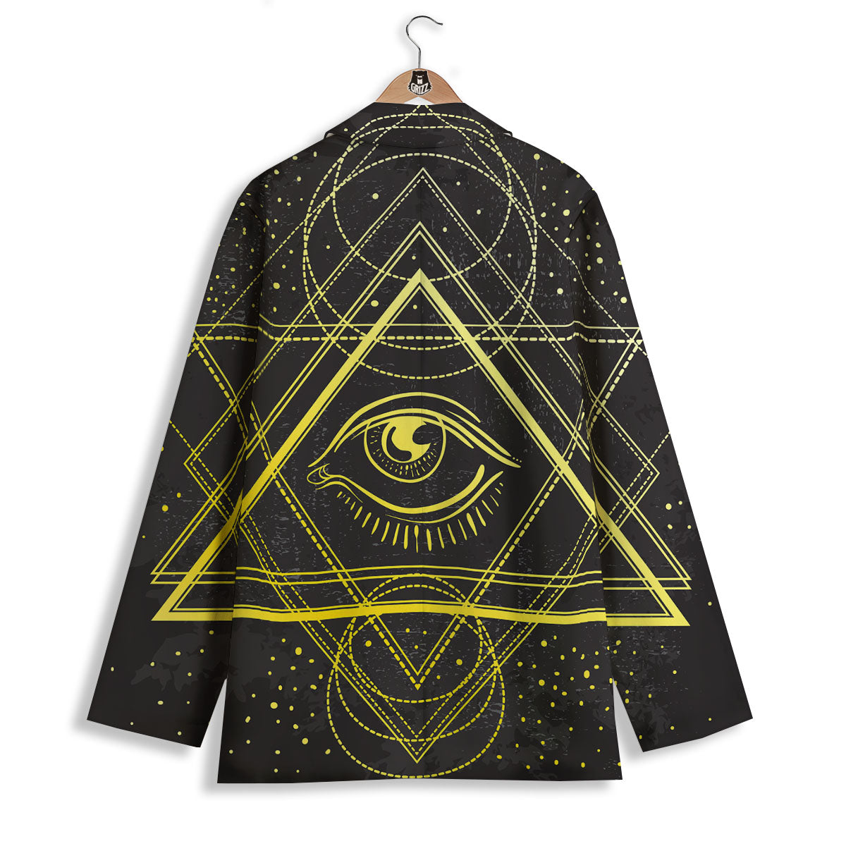 Symbol All Seeing Eye Print Women's Blazer-grizzshop