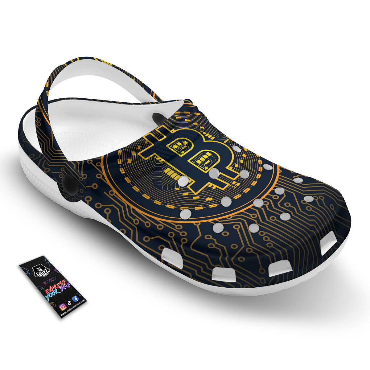 Symbol Bitcoin Crypto Print Clog-grizzshop