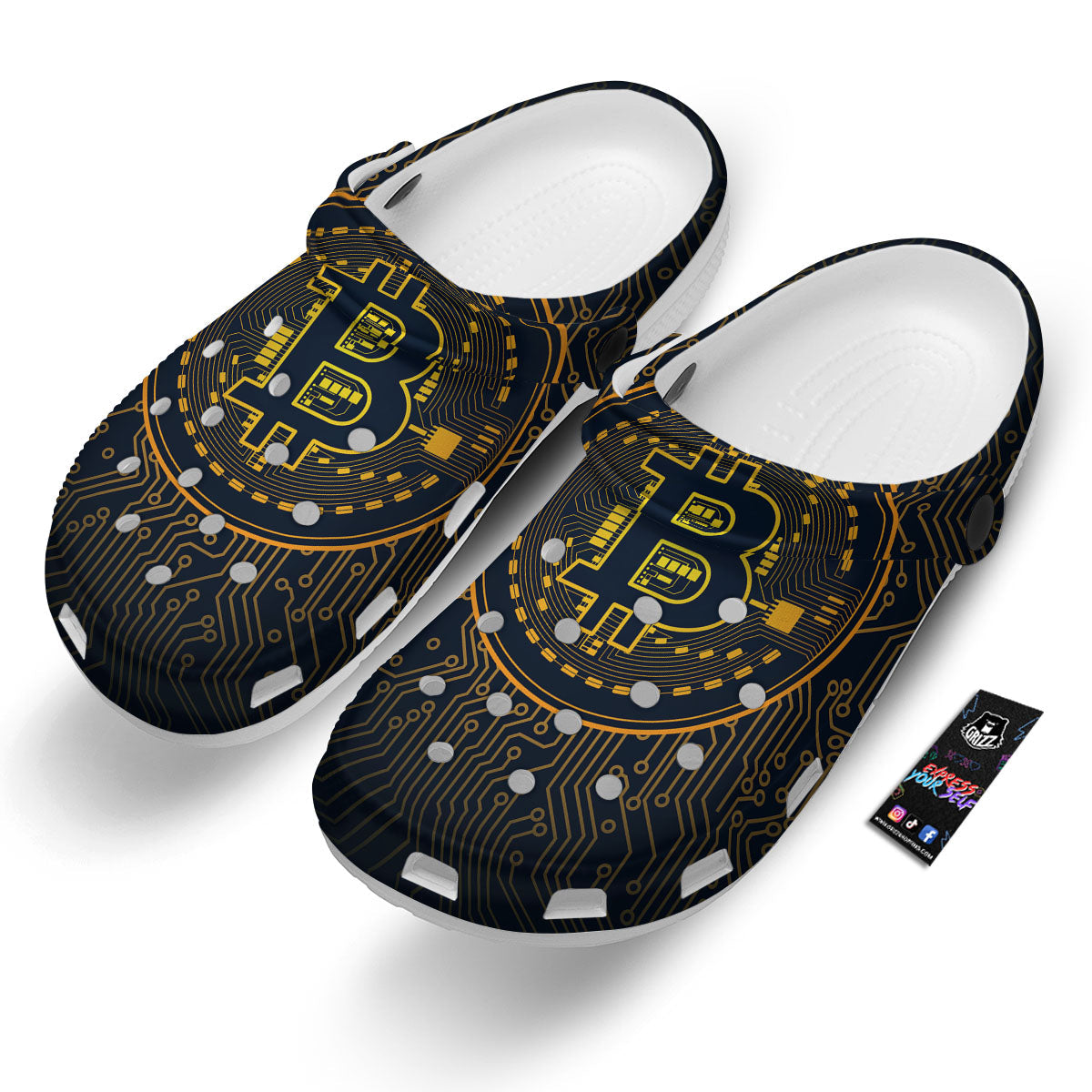 Symbol Bitcoin Crypto Print Clog-grizzshop