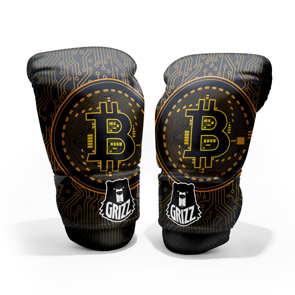 Symbol Bitcoin Crypto Print Pro Boxing Glove