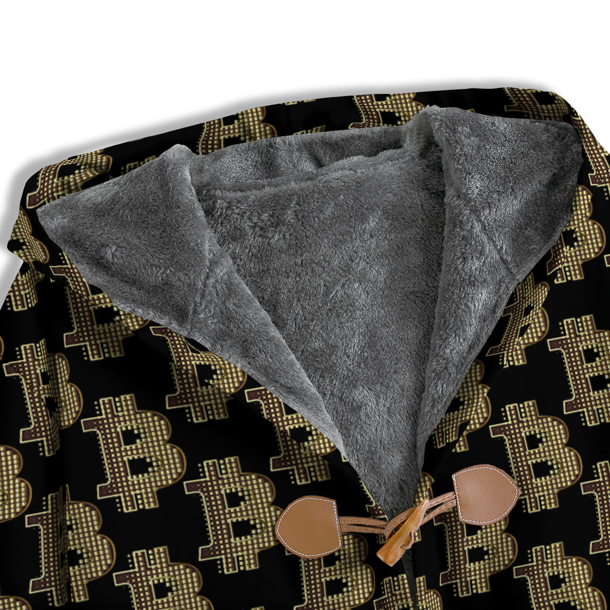 Symbol Bitcoin Print Pattern Men's Windbreaker Jacket-grizzshop