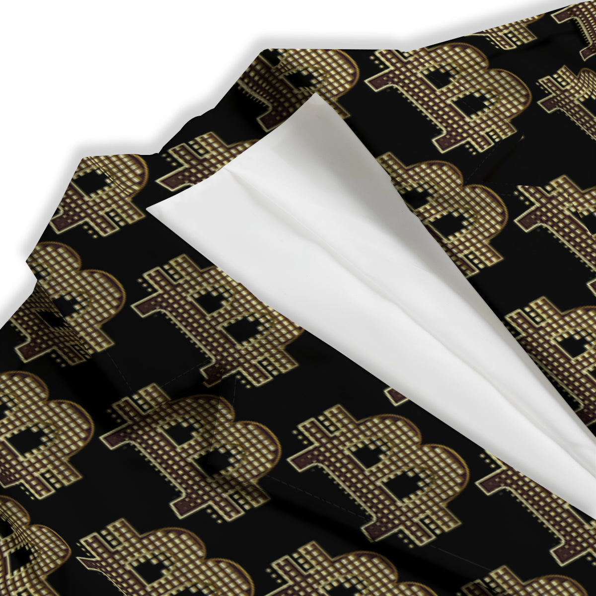 Symbol Bitcoin Print Pattern Women's Blazer-grizzshop
