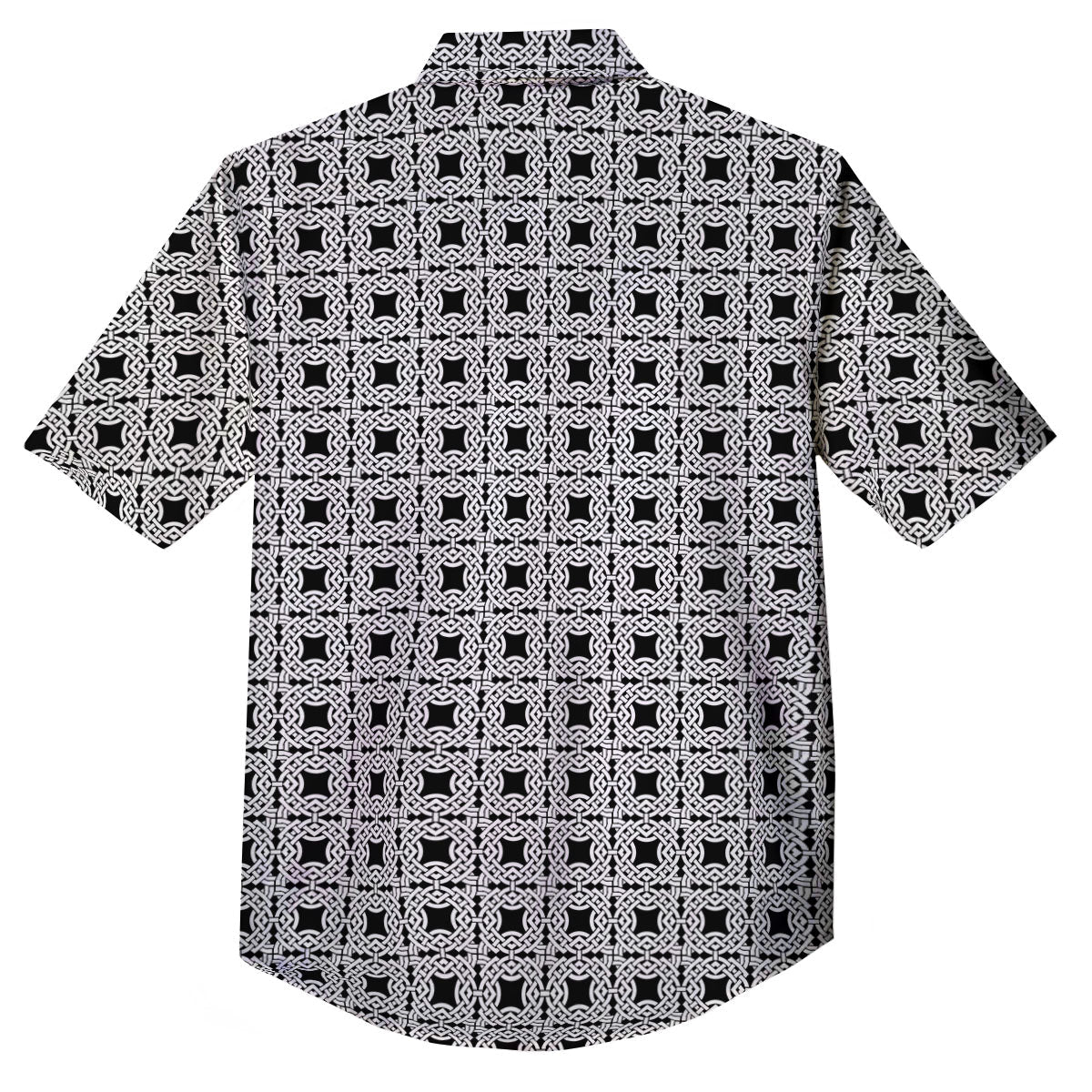 Symbol Black Celtic Print Pattern Button Up Shirt-grizzshop