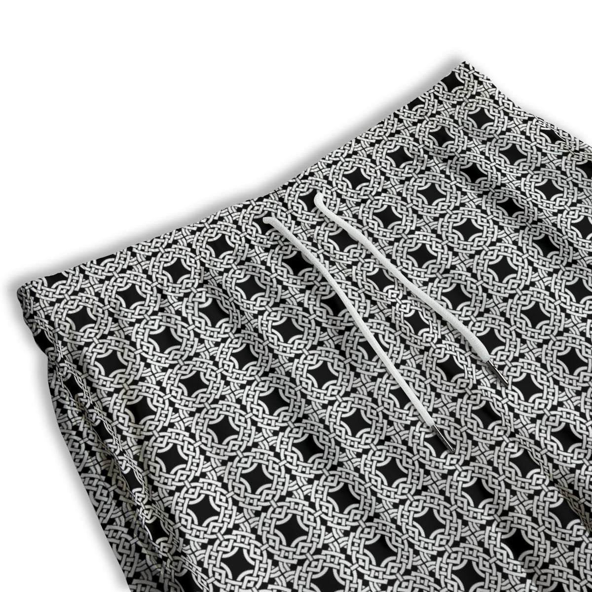 Symbol Black Celtic Print Pattern Men's Athletic Shorts