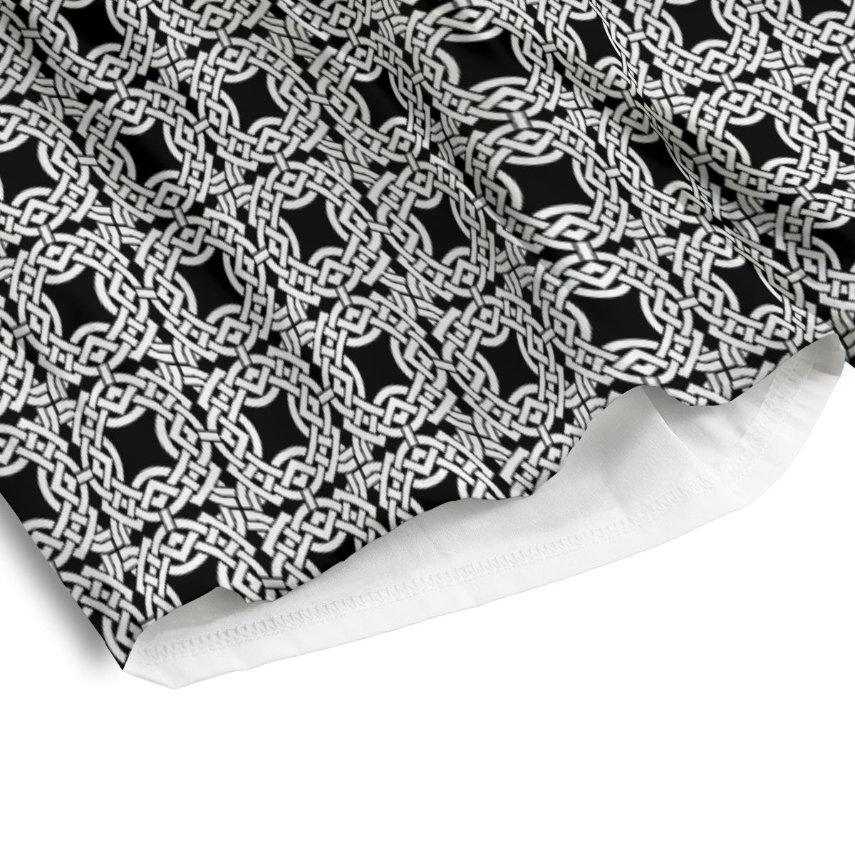 Symbol Black Celtic Print Pattern Men's Athletic Shorts