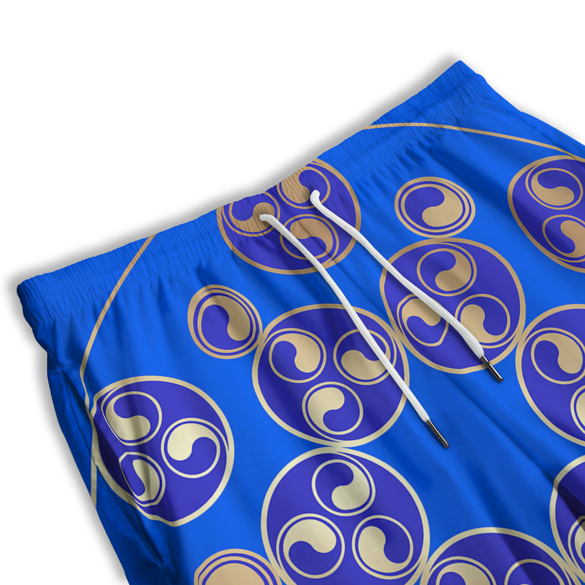 Symbol Blue Celtic Print Men's Athletic Shorts