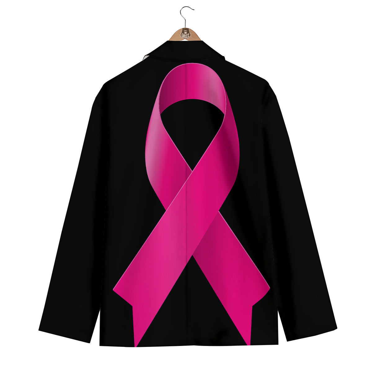 Symbol Breast Cancer Awareness Print Men's Blazer-grizzshop