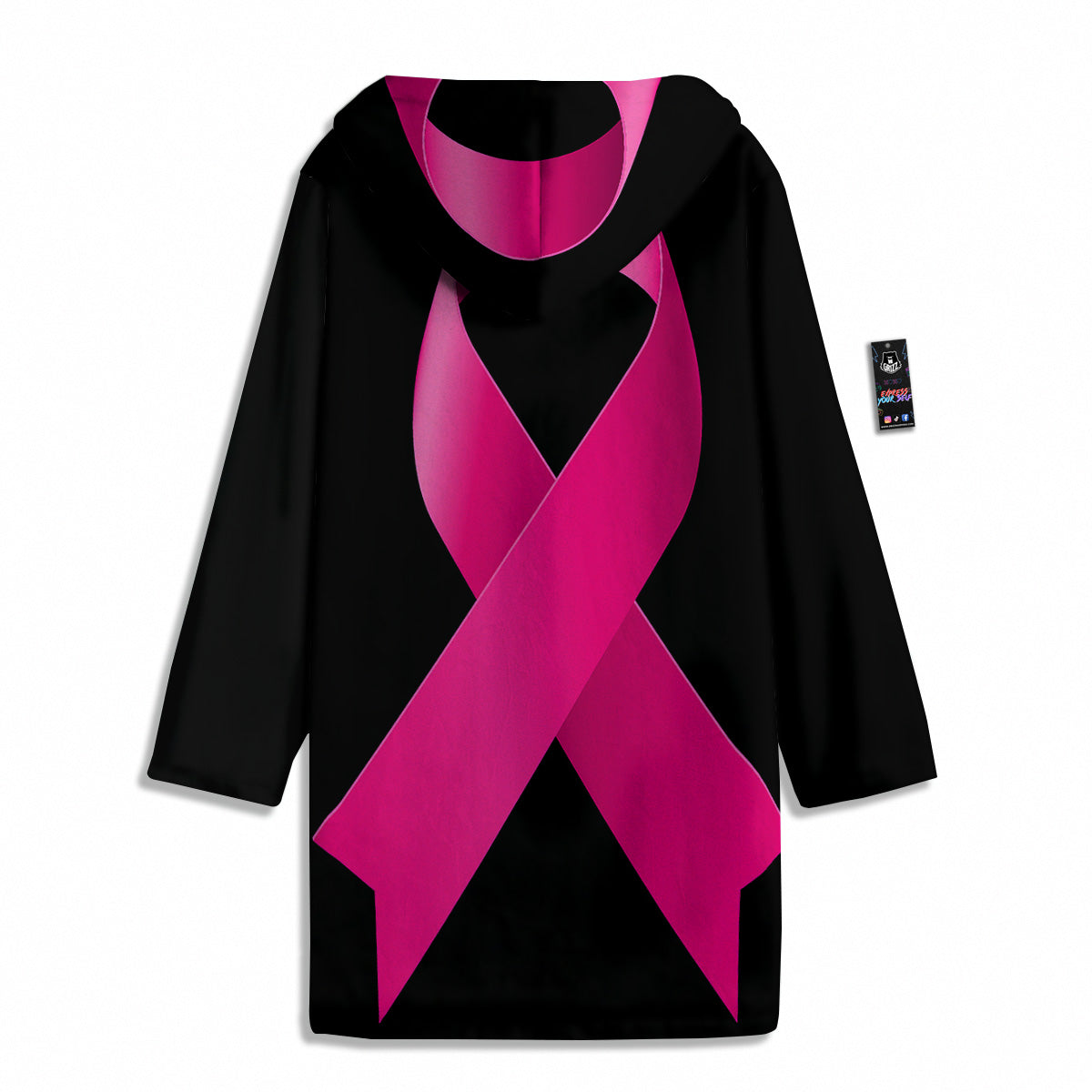 Symbol Breast Cancer Awareness Print Men's Windbreaker Jacket-grizzshop