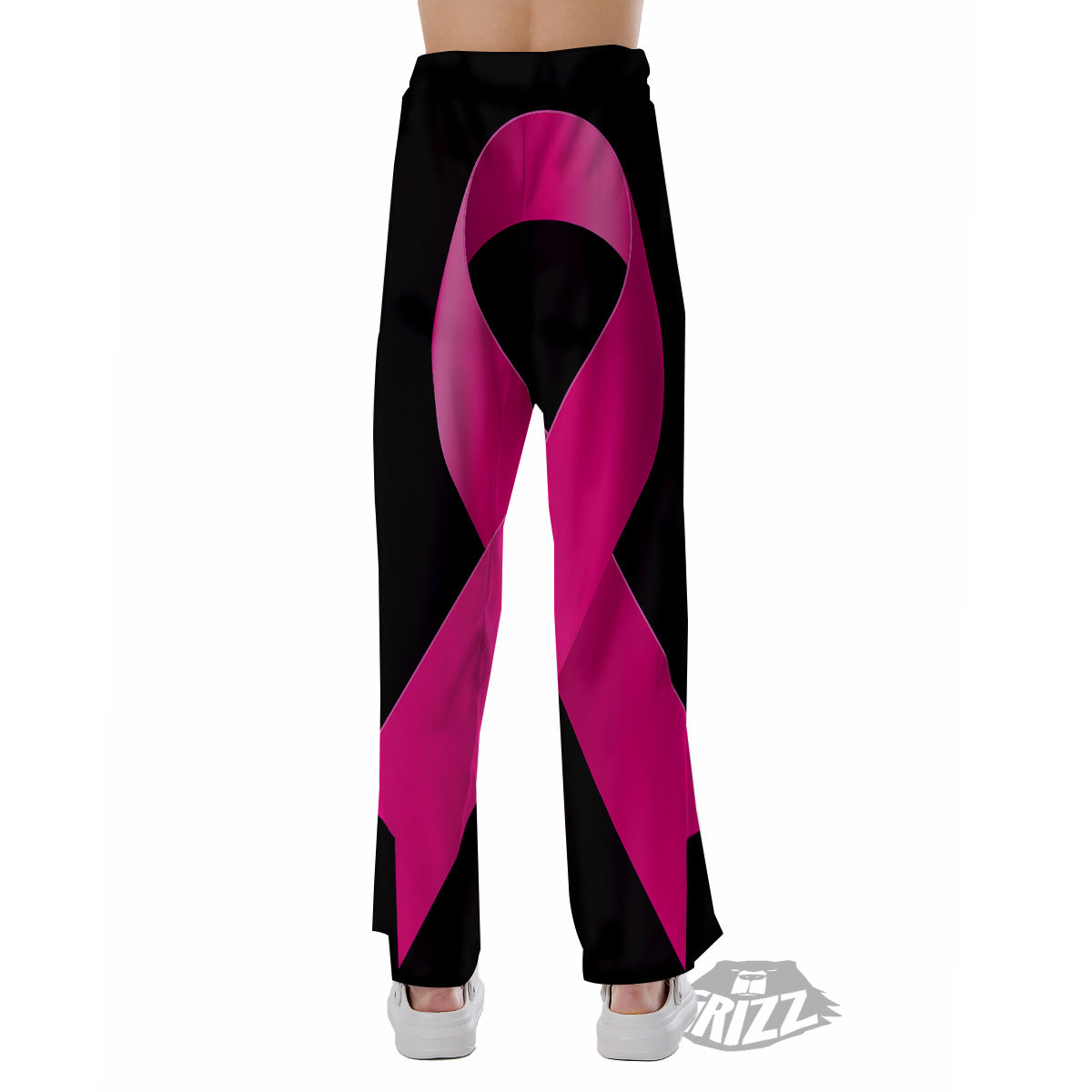 Symbol Breast Cancer Awareness Print Pajama Pants-grizzshop