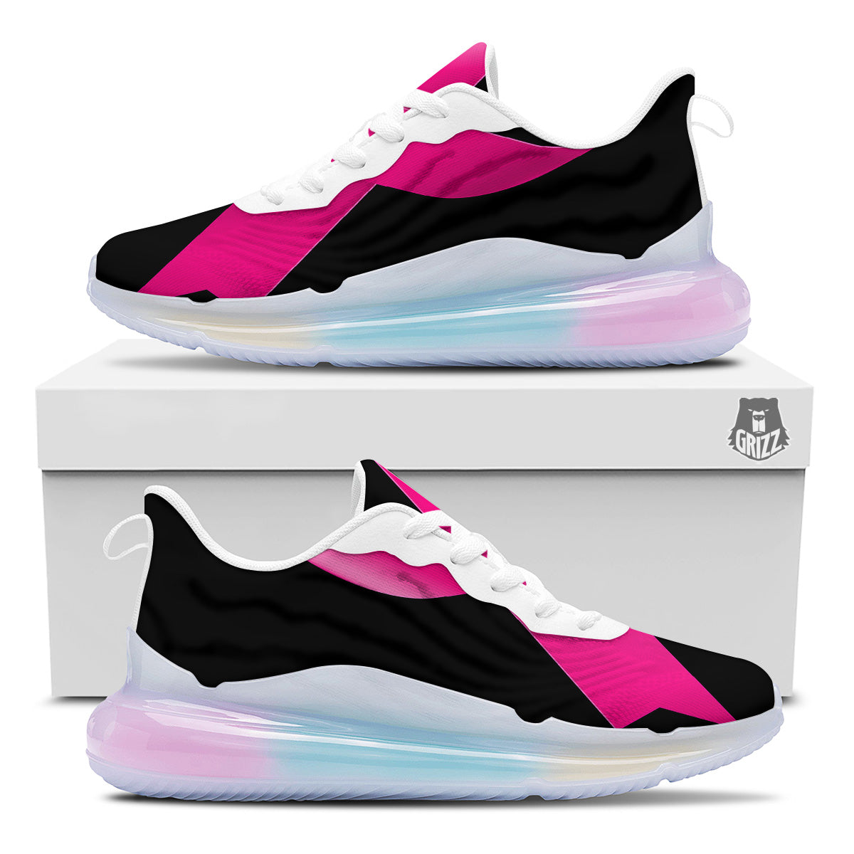 Symbol Breast Cancer Awareness Print Running Sneakers-grizzshop