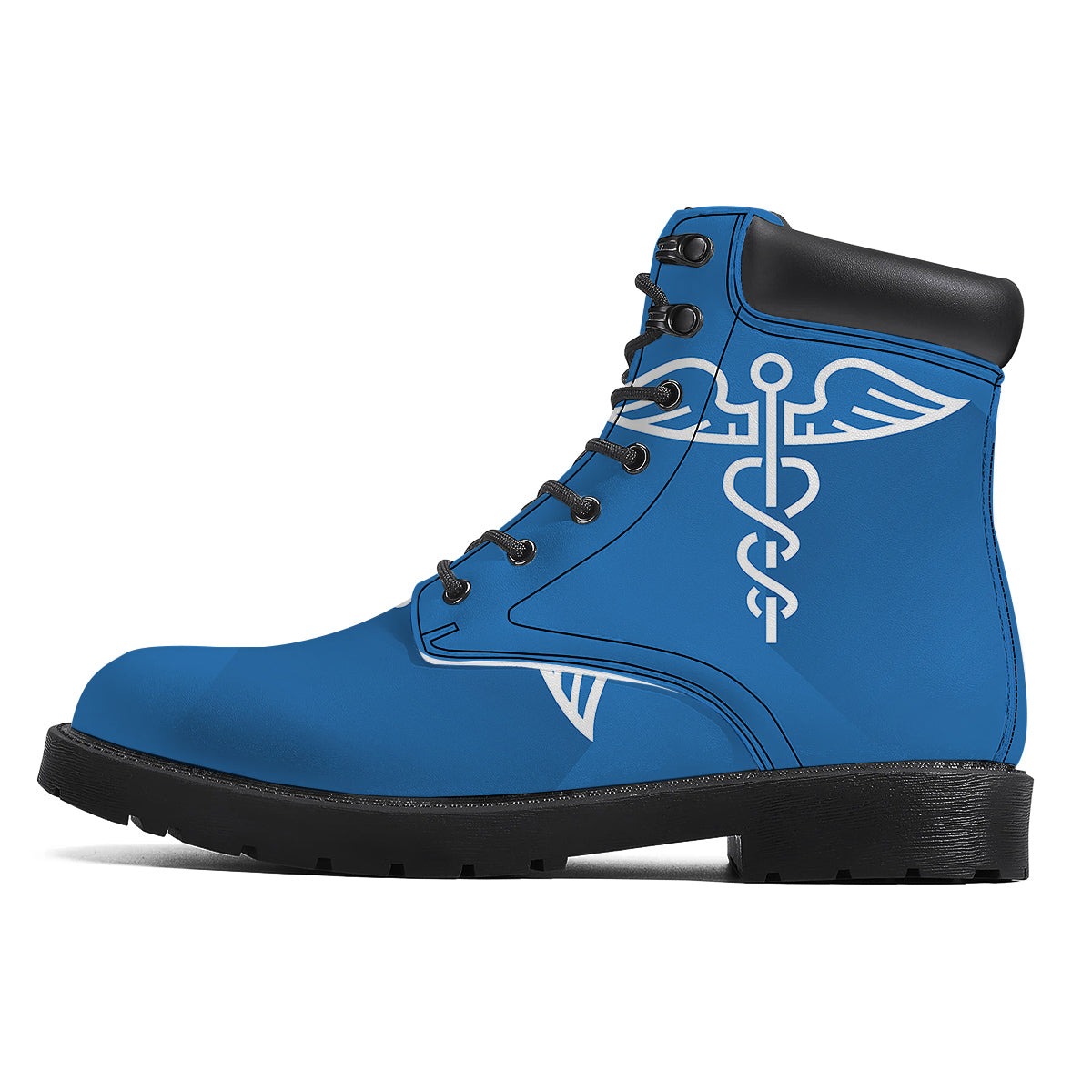 Symbol Caduceus Print Boots-grizzshop