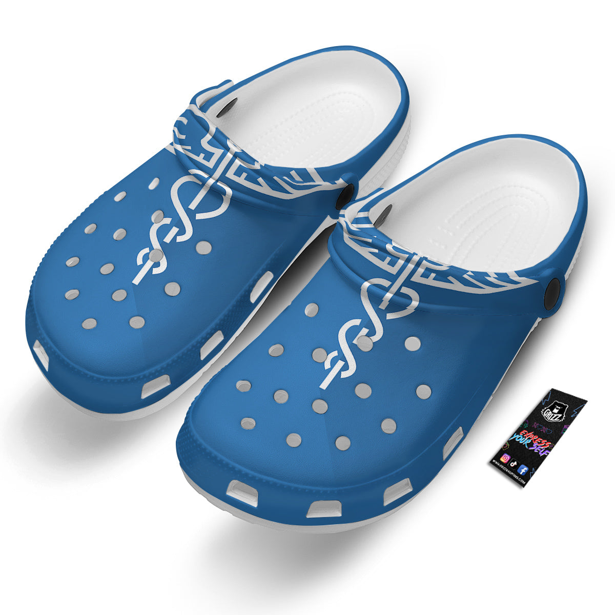 Symbol Caduceus Print Clog-grizzshop