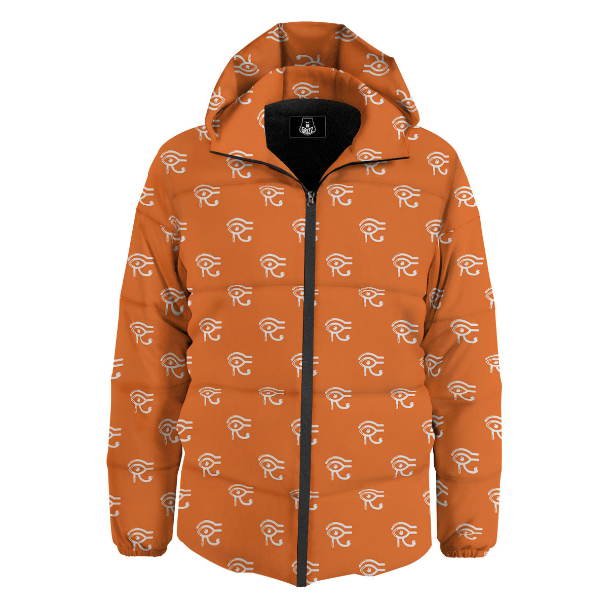 Symbol Eye Of Horus Pattern Down Jacket-grizzshop