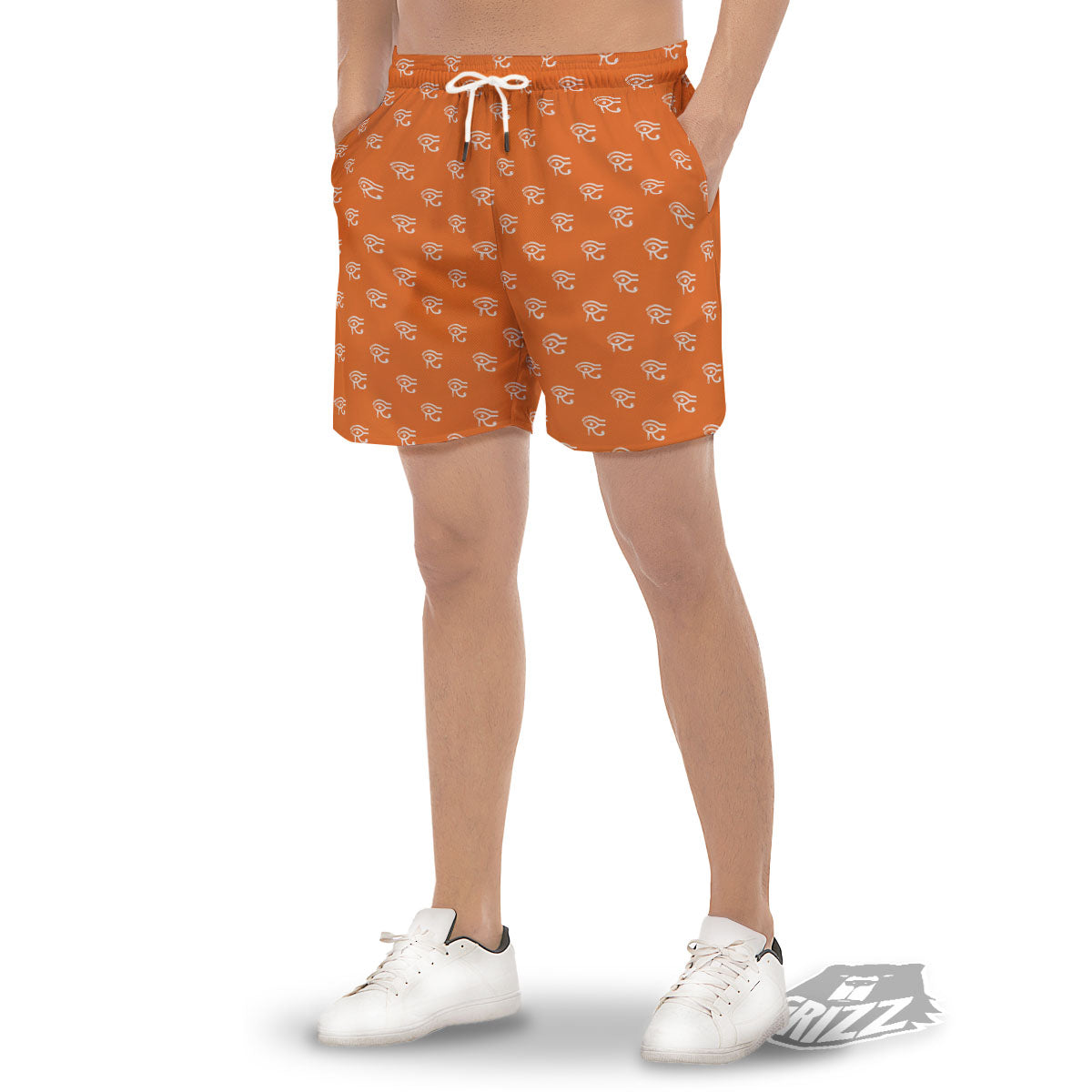 Symbol Eye Of Horus Pattern Men's Gym Shorts-grizzshop