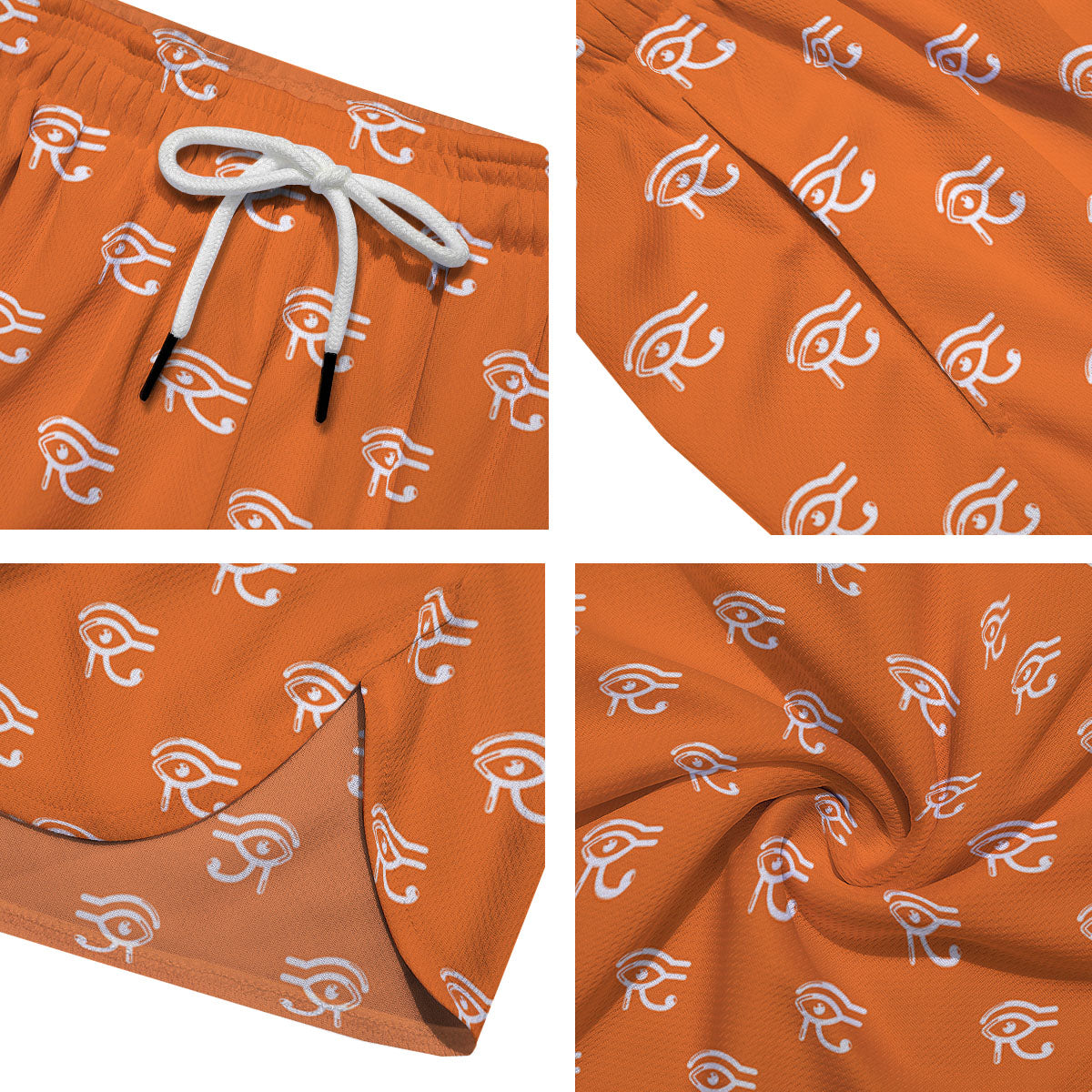 Symbol Eye Of Horus Pattern Men's Running Shorts-grizzshop