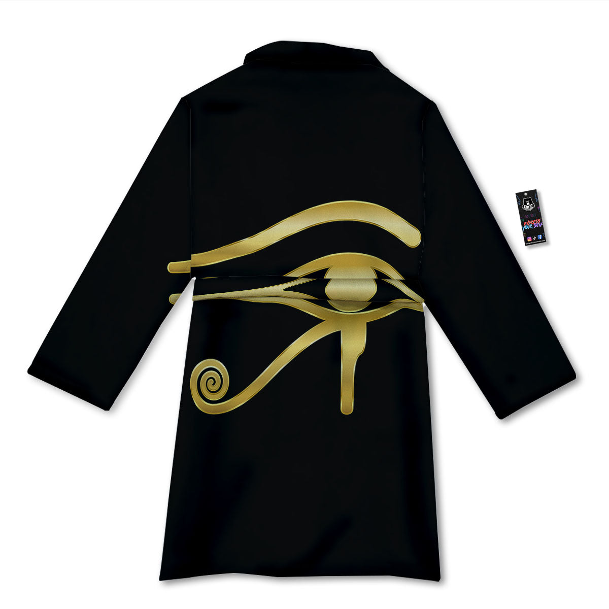Symbol Eye Of Horus Print Bathrobe-grizzshop