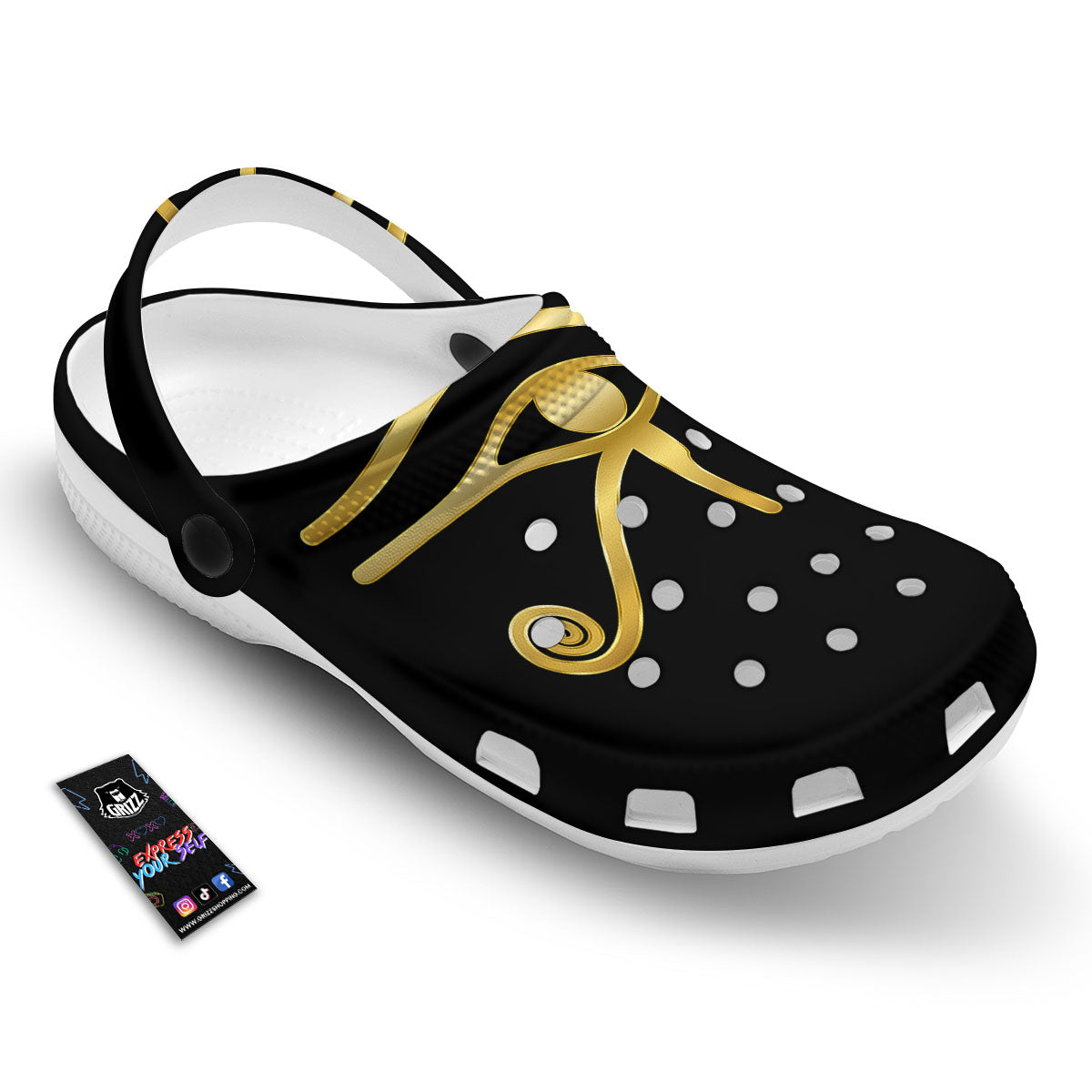 Symbol Eye Of Horus Print Clog-grizzshop