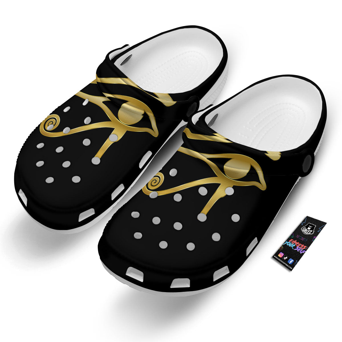 Symbol Eye Of Horus Print Clog-grizzshop