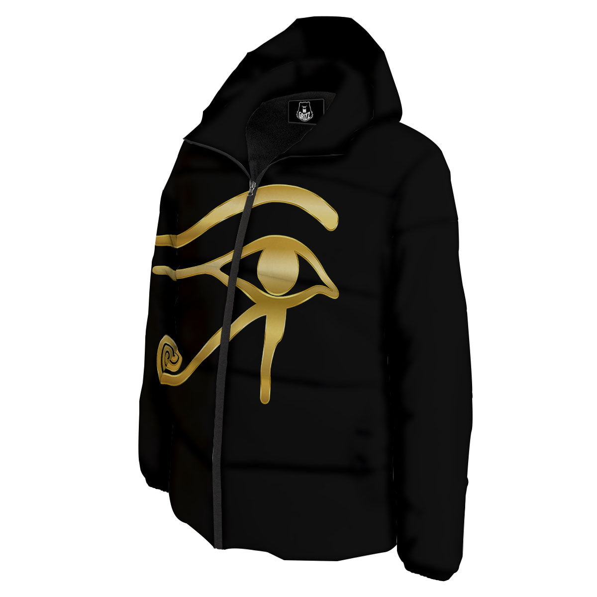 Symbol Eye Of Horus Print Down Jacket-grizzshop