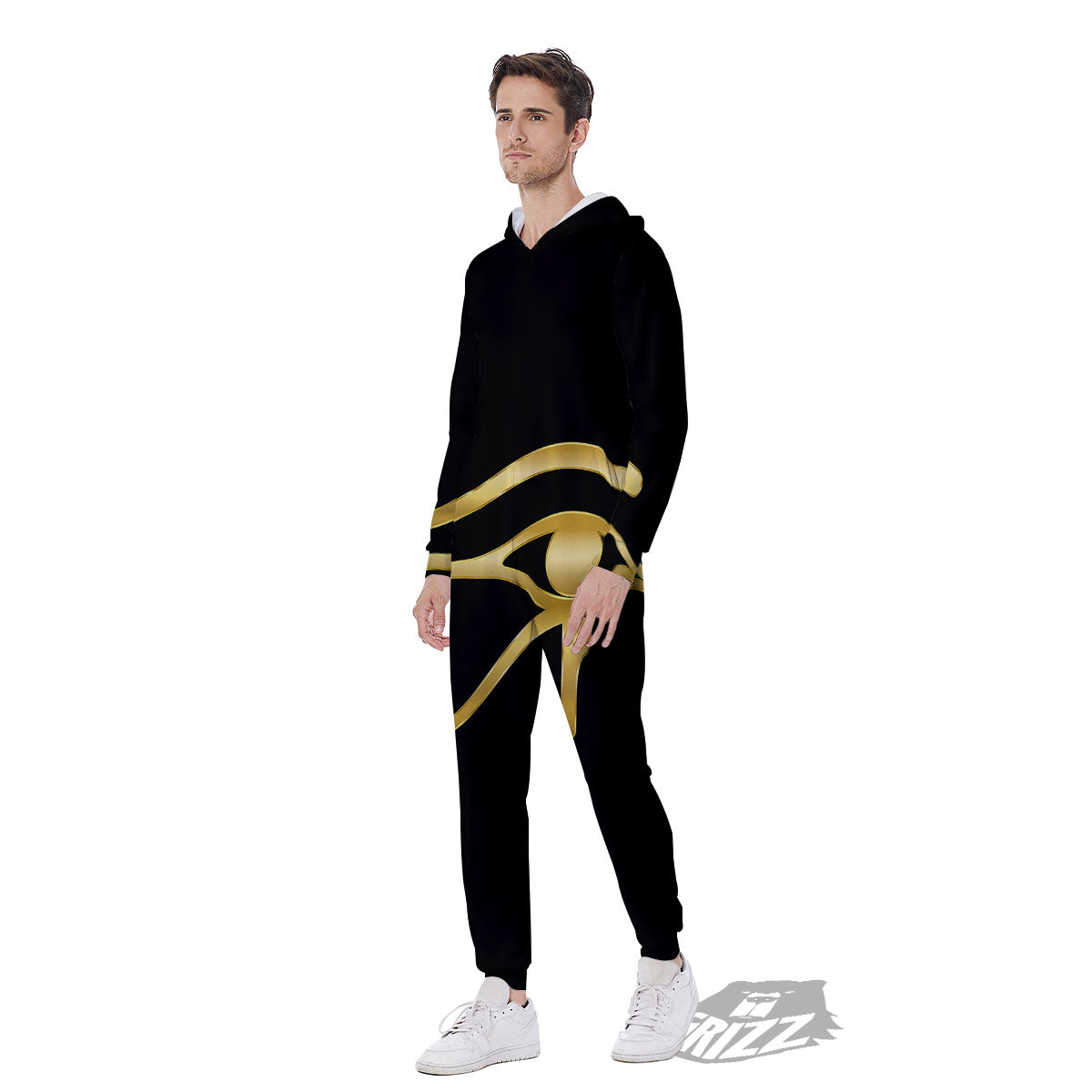 Symbol Eye Of Horus Print Men's Jumpsuit-grizzshop