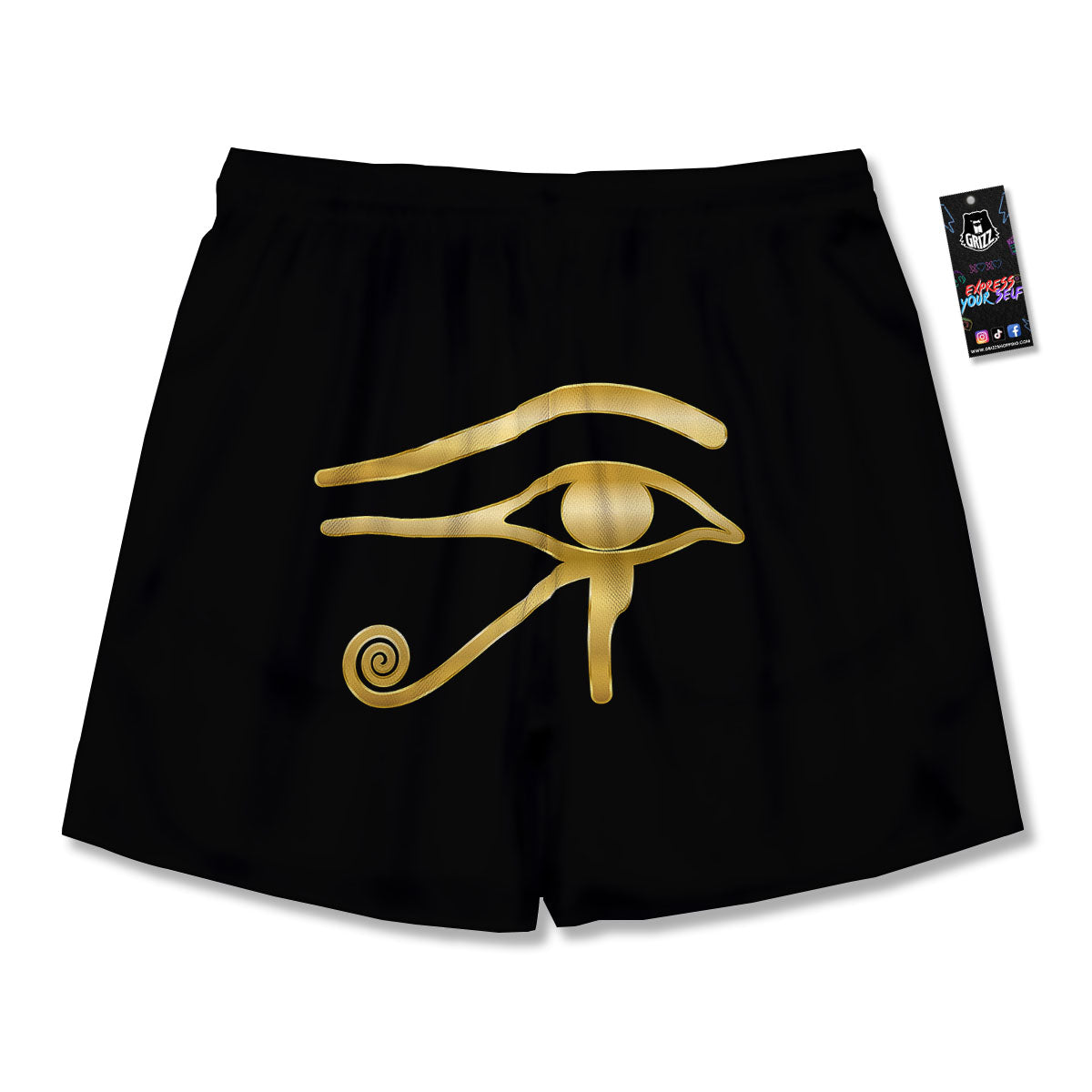 Symbol Eye Of Horus Print Men's Running Shorts-grizzshop