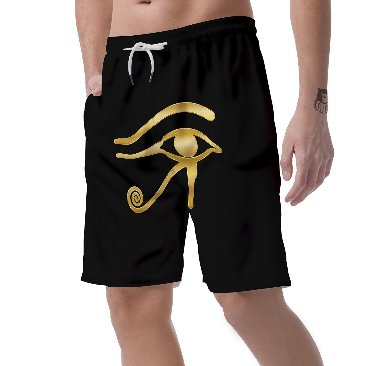 Symbol Eye Of Horus Print Men's Shorts-grizzshop