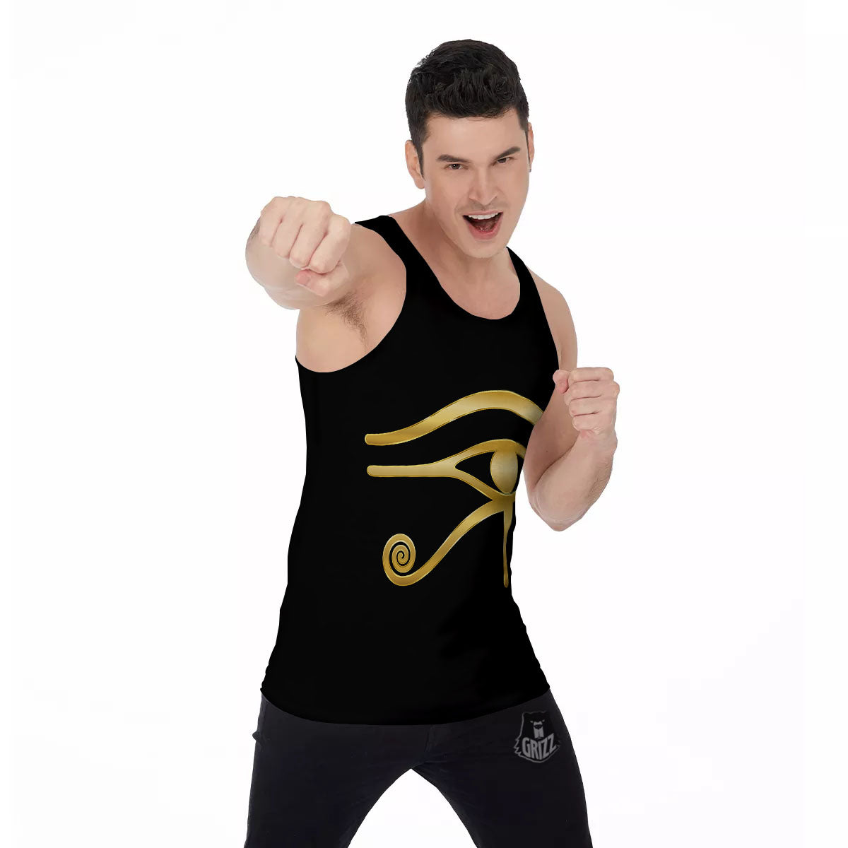 Symbol Eye Of Horus Print Men's Tank Top-grizzshop