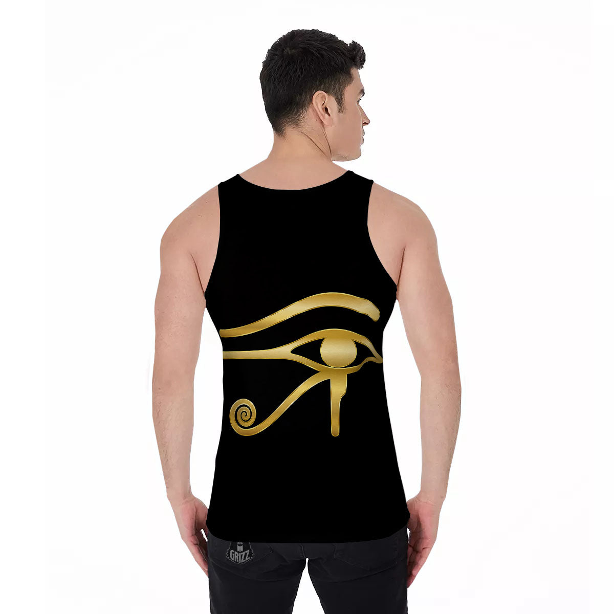 Symbol Eye Of Horus Print Men's Tank Top-grizzshop