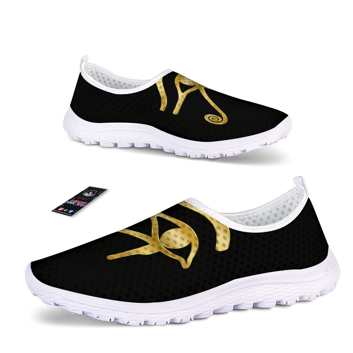 Symbol Eye Of Horus Print Nurse Shoes-grizzshop