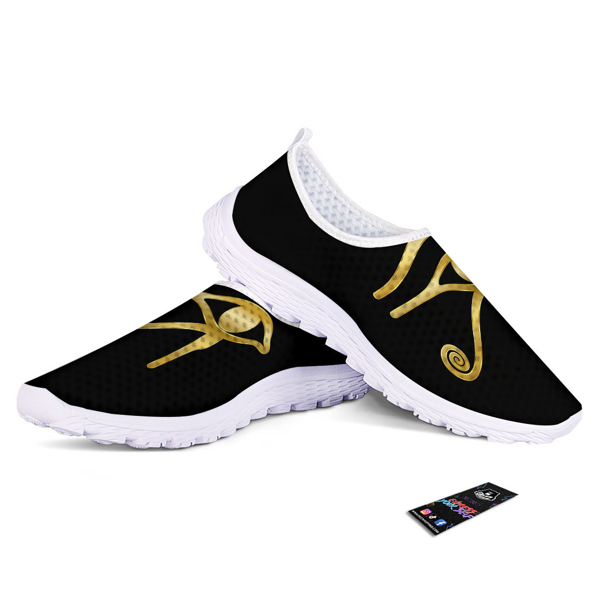 Symbol Eye Of Horus Print Nurse Shoes-grizzshop