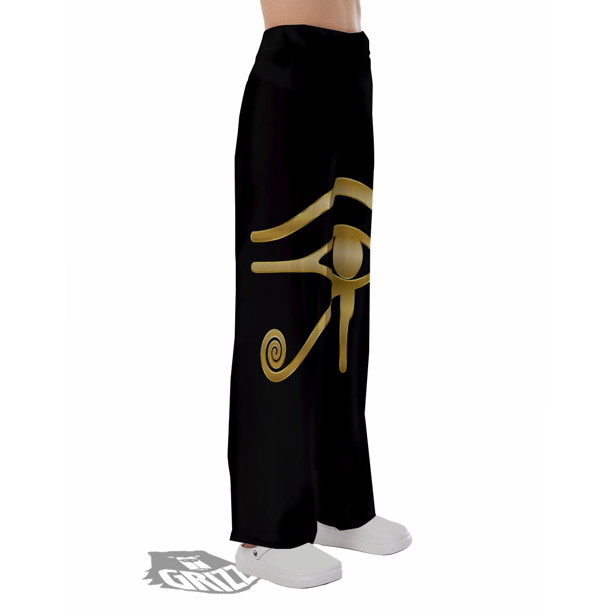 Symbol Eye Of Horus Print Pajama Pants-grizzshop