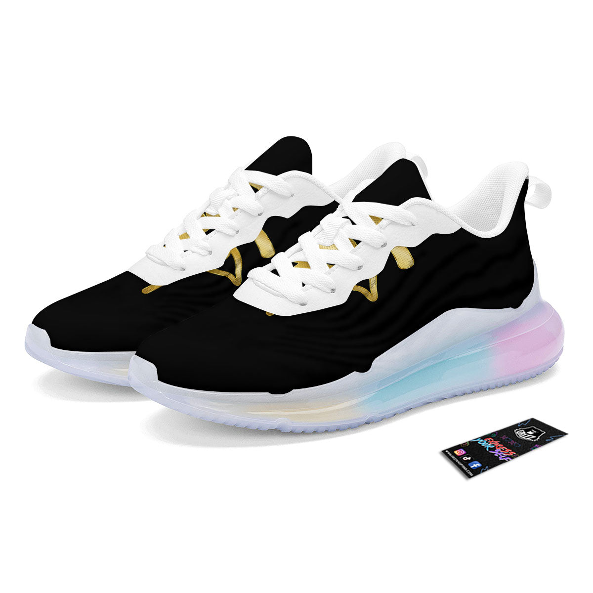 Symbol Eye Of Horus Print Running Sneakers-grizzshop