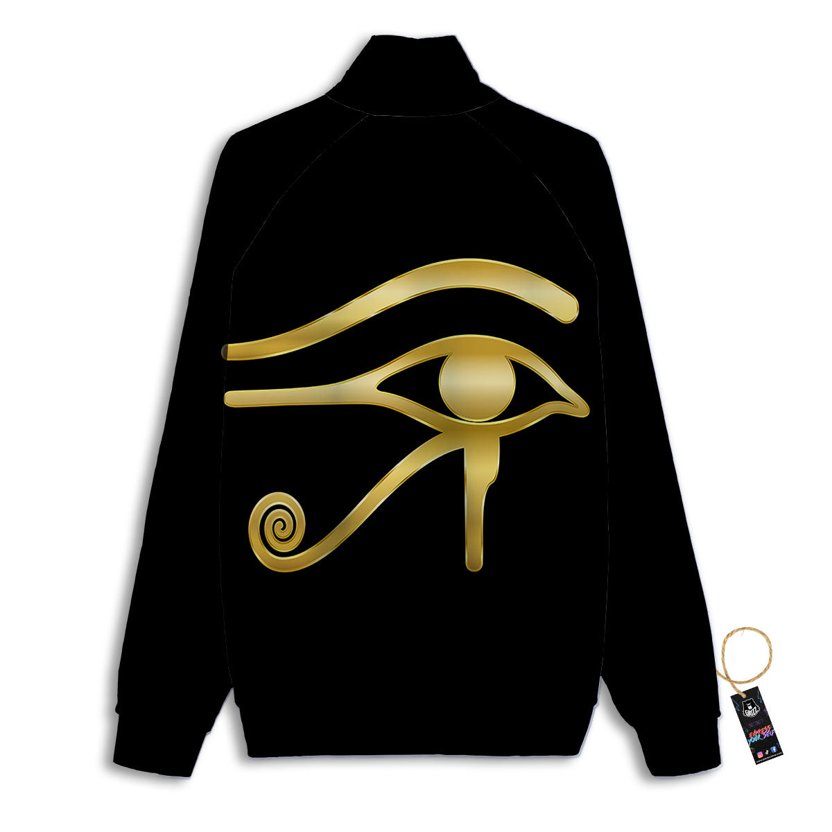Symbol Eye Of Horus Print Track Jacket-grizzshop
