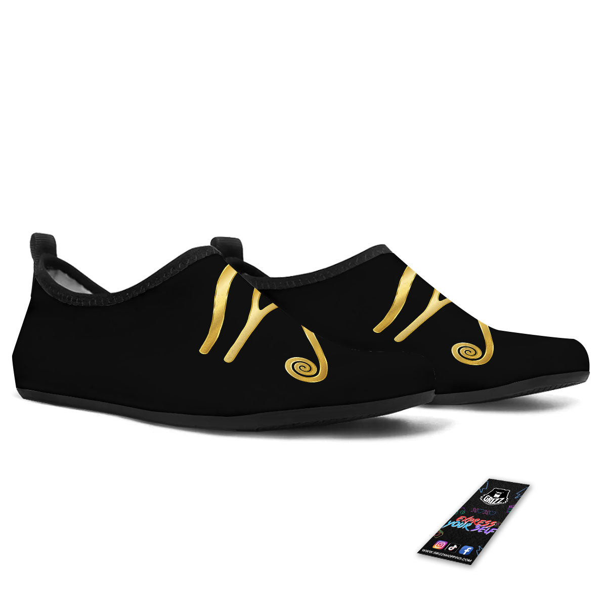 Symbol Eye Of Horus Print Water Shoes-grizzshop