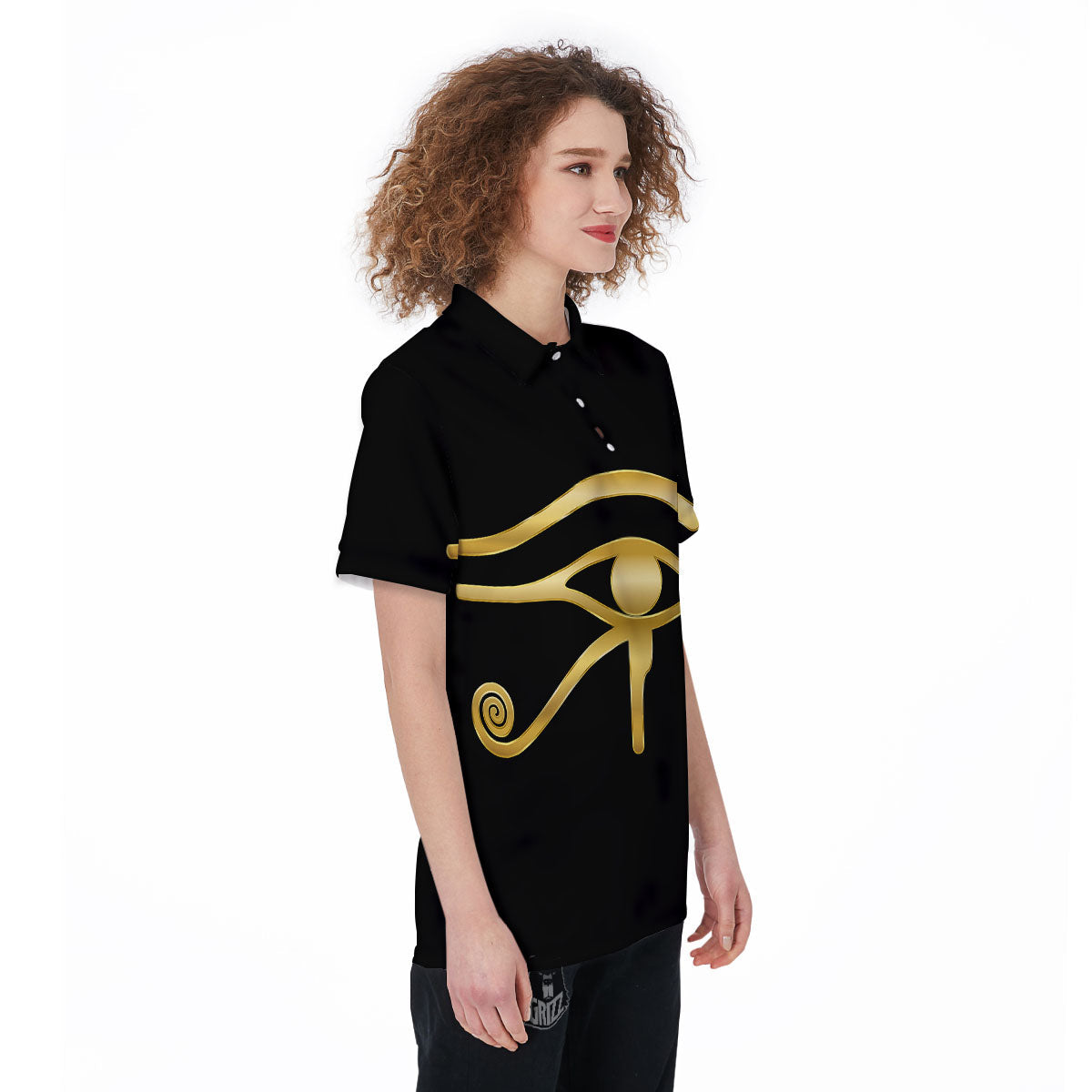 Symbol Eye Of Horus Print Women's Golf Shirts-grizzshop