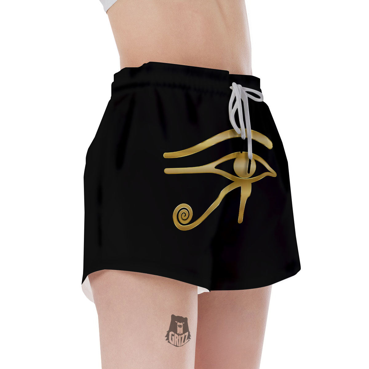 Symbol Eye Of Horus Print Women's Shorts-grizzshop