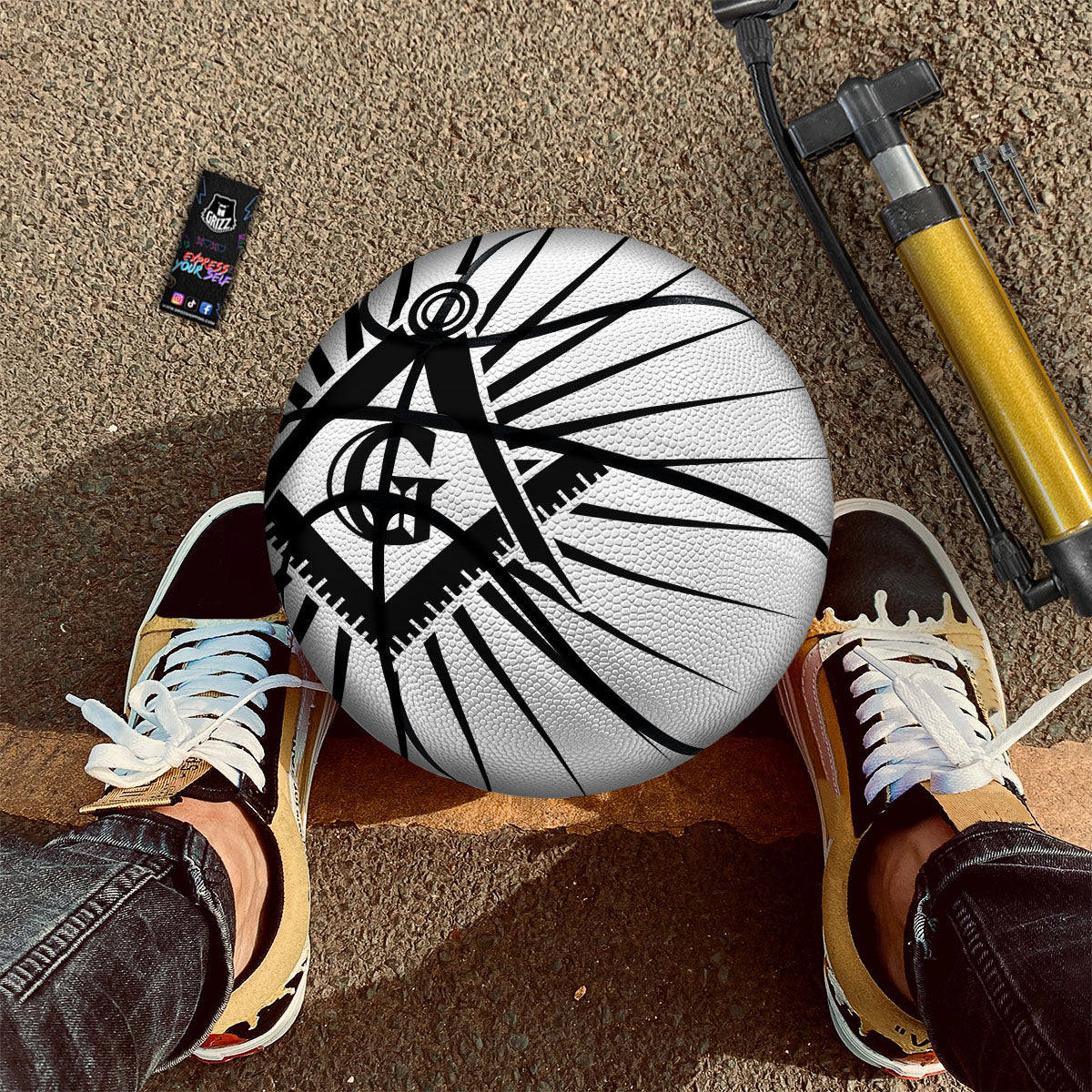 Symbol Freemasonry Print Basketball-grizzshop
