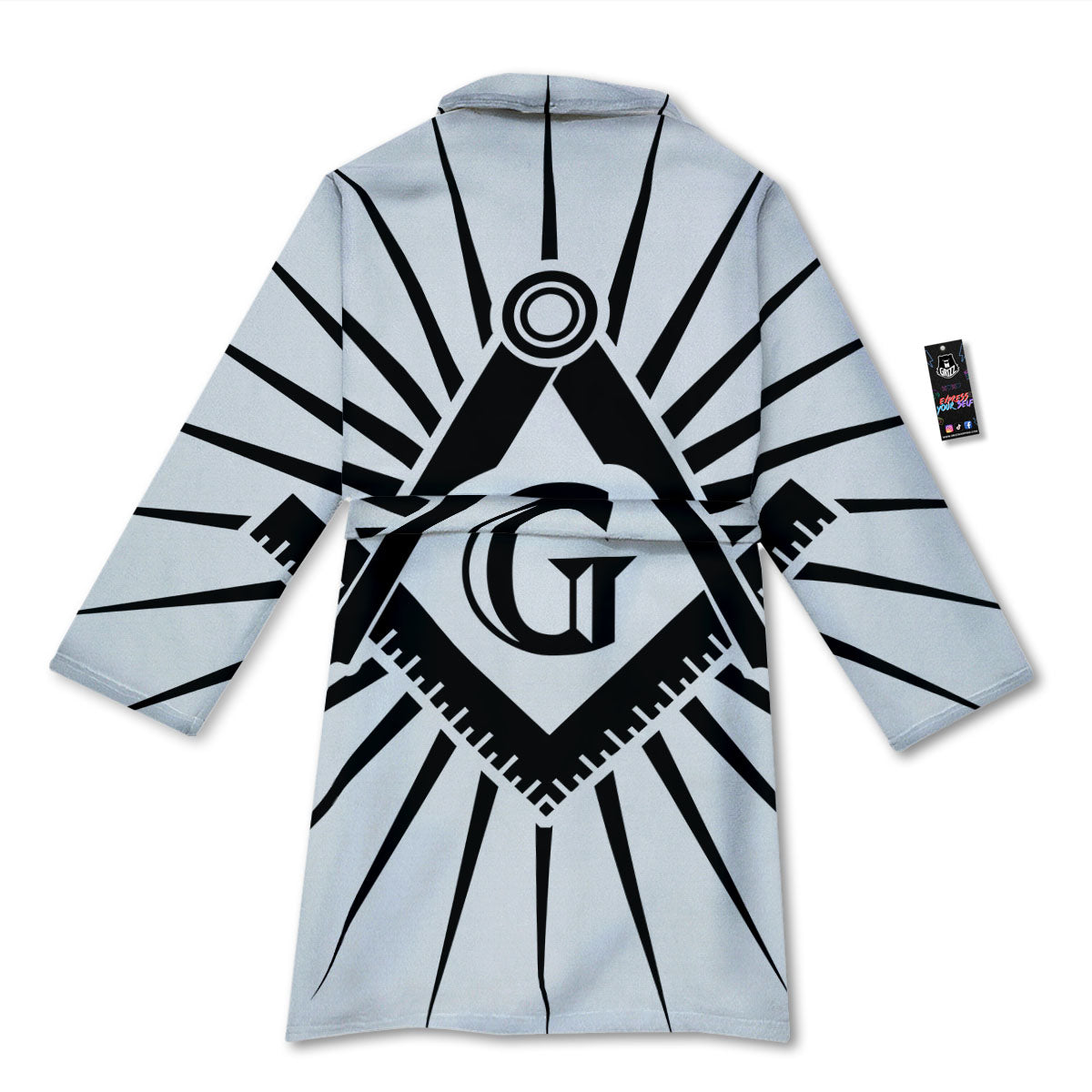 Symbol Freemasonry Print Bathrobe-grizzshop