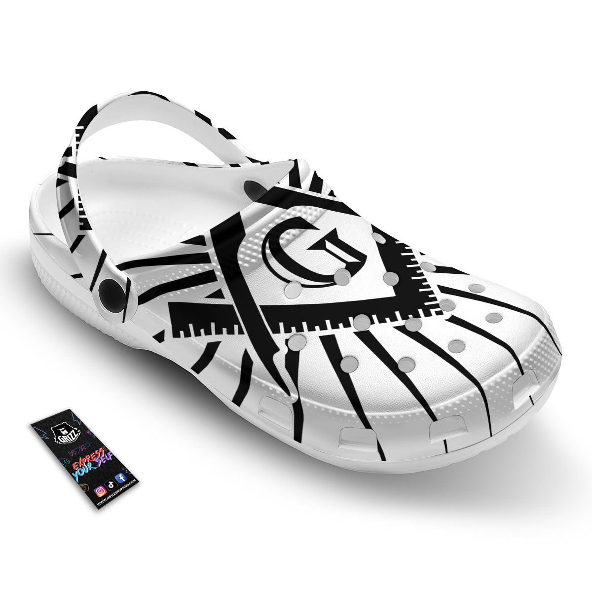 Symbol Freemasonry Print Clog-grizzshop