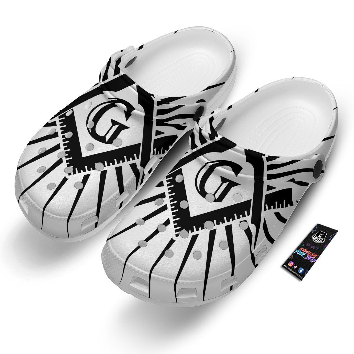Symbol Freemasonry Print Clog-grizzshop