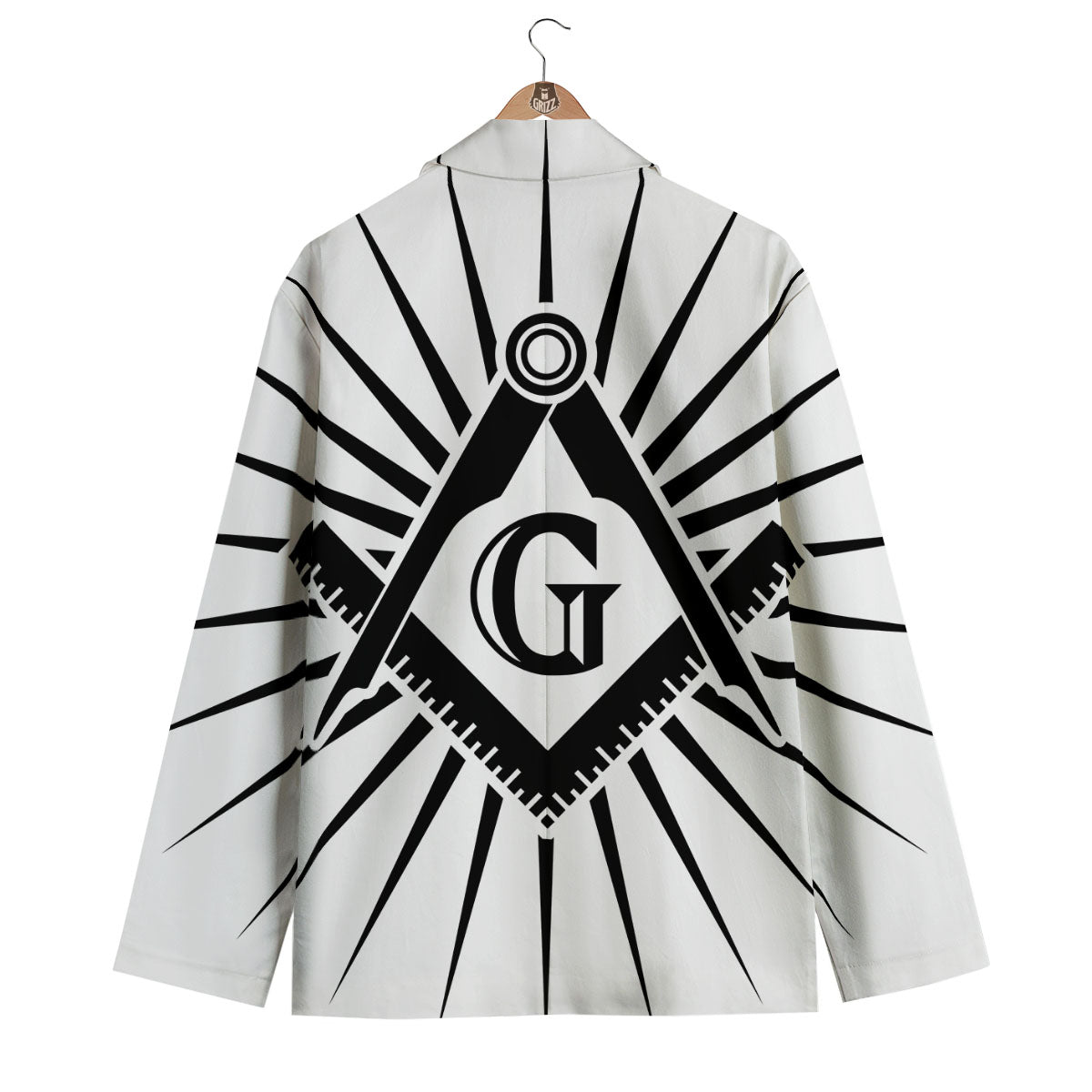 Symbol Freemasonry Print Men's Blazer-grizzshop