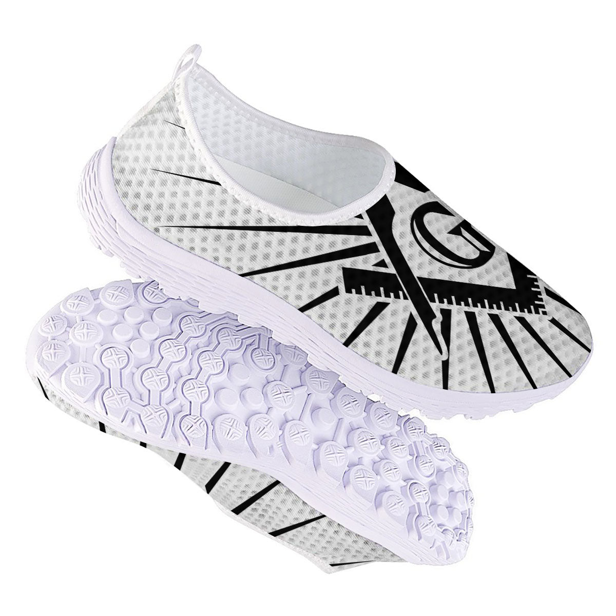 Symbol Freemasonry Print Nurse Shoes-grizzshop