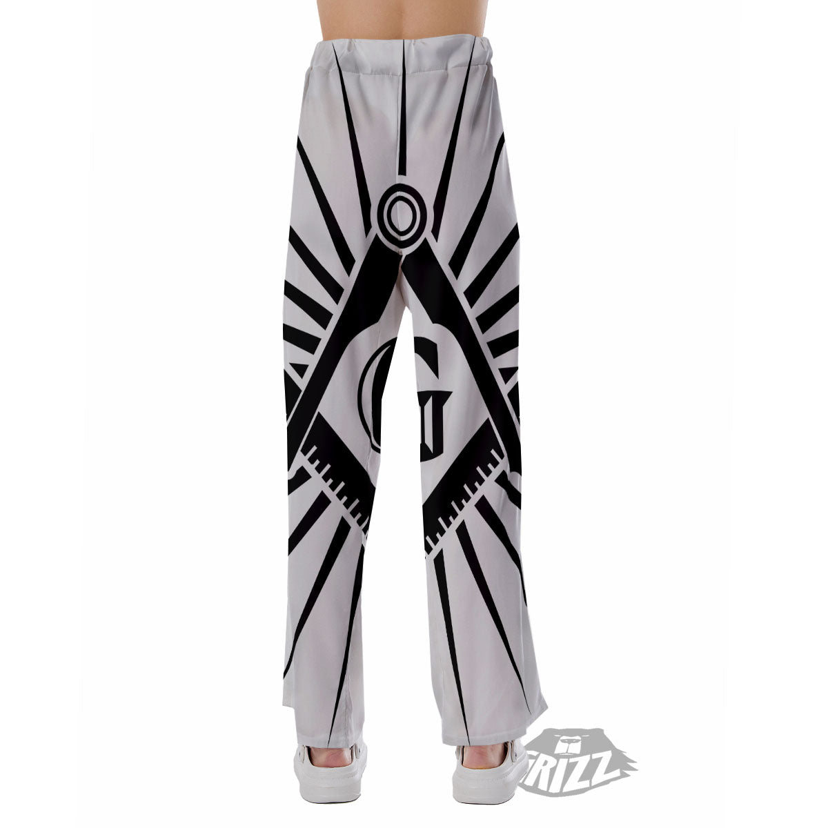Symbol Freemasonry Print Pajama Pants-grizzshop